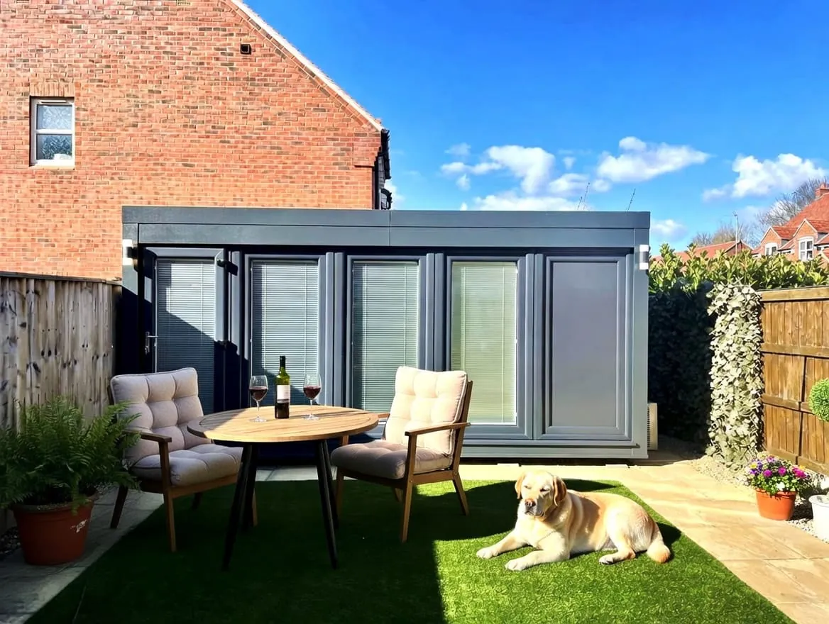 Straight 20×8 rentable garden annexe