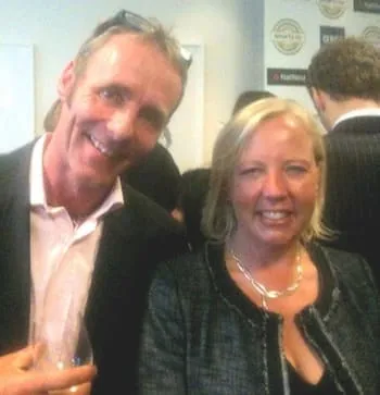 Booths founder Alex Booth (left) with Deborah Meaden of BBC’s Dragons’ Den