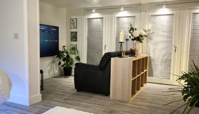 The 5.5m x 5.8m Garden Studio Flat