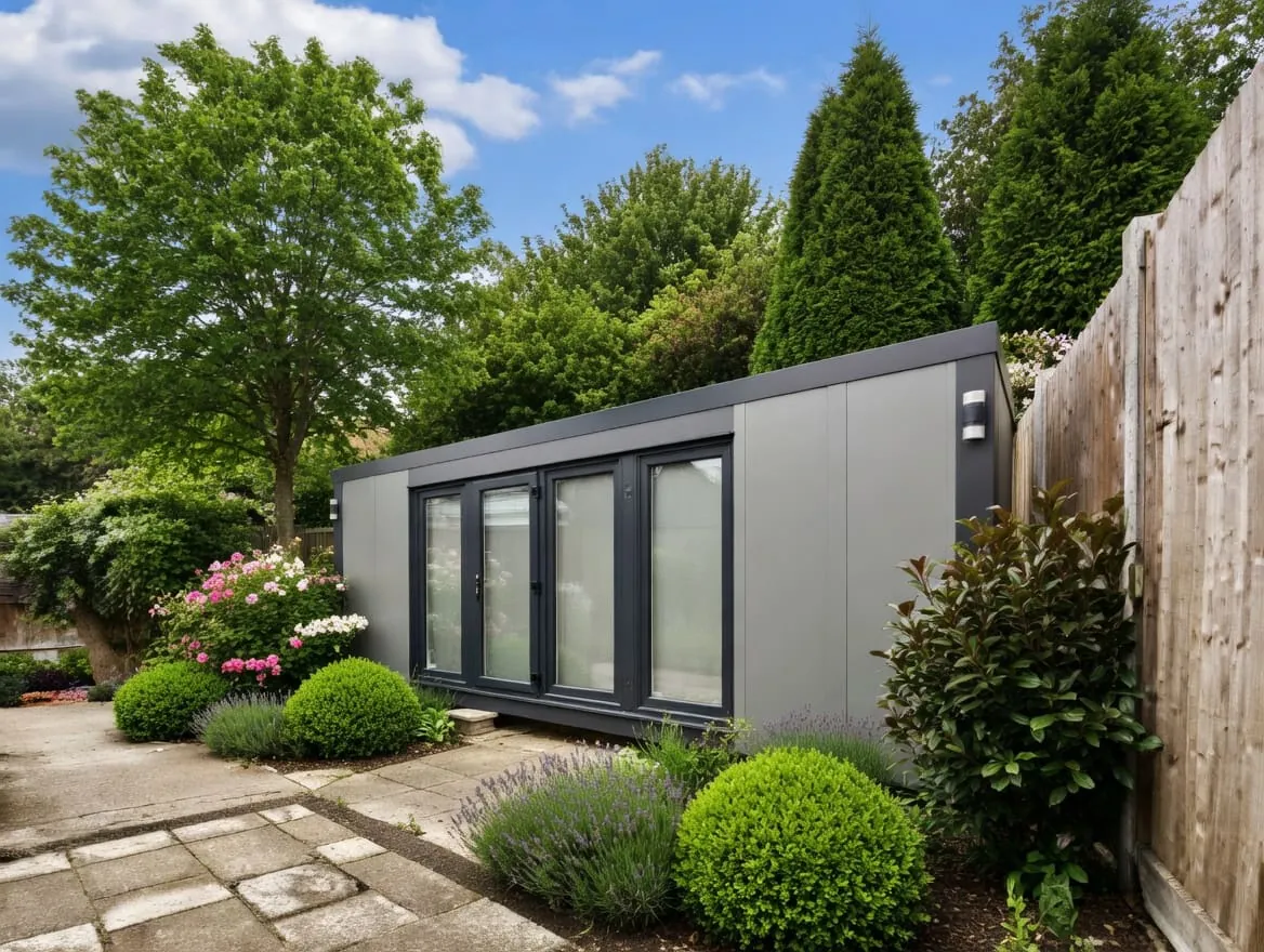 Lou's Rockingham annexe — framing countryside views