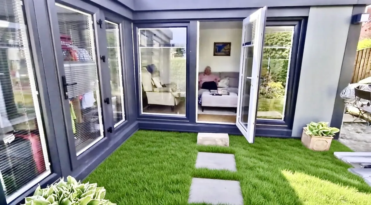 Pat's L-shape annexe — back in safe hands