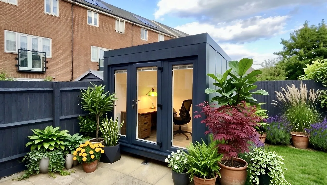 8ft × 8ft rentable QCB5 garden office